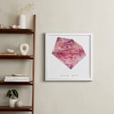 "January - Garnet" - Art Print in Garnet by Naomi Ernest - In a Room