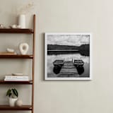 "Row Boats" - Art Print in White by Keely Norton Owendoff - In a Room