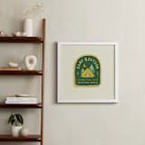 "Camp Patch" - Personalized Art Print in Ochre by Susan Zinader - In a Room
