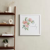 "Watercolor Blooms" - Personalized Art Print in Charcoal by Stacey Meacham - In a Room