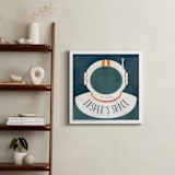 "Space to Explore" - Personalized Art Print in Galaxy by Heather Schertzer - In a Room