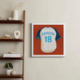 "Dinger Collection 3" - Personalized Art Print in Rust by Kamala Nahas - In a Room