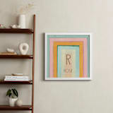 "Rainbow Twist - Custom" - Personalized Art Print in Mint by Lindsay Megahed - In a Room