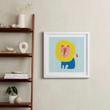 "Dandy Lion" - Art Print in Gumdrop by Nadia Hassan - In a Room