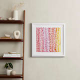 "Rainbow Dots 1" - Art Print in Cherry by Kerry Doyle - In a Room