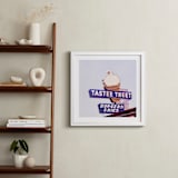"Tastee Treet" - Art Print in tastee blue by Calais A Le Coq - In a Room