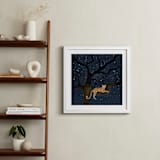 "starry sky leopard" - Art Print in navy by Cass Loh - In a Room