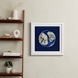 "Moon Landing" - Art Print in Navy Blue by Hi Adelaide - In a Room