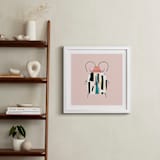 "Little Beetle" - Art Print in Blush by Anna Clement - In a Room