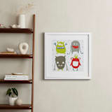 "Monster Mash" - Art Print in Mars Red by Sharon Rowan - In a Room