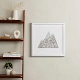 "Mountain Climb" - Art Print in Grey by Alethea and Ruth - In a Room