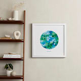 "Painted Earth" - Art Print in Ocean by Holly Whitcomb - In a Room
