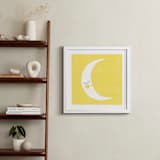 "Sleepy Moon" - Art Print in Lunar by Angela Thompson - In a Room