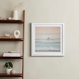 "Waving Good Morning" - Art Print in Ocean Blue by Shannon Howard - In a Room