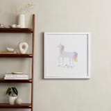 "Unicorn Magic" - Art Print in Marshmallow by Lori Wemple - In a Room