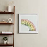 "Somewhere in the Rainbow" - Art Print in Pastel Multi-color by Tina Faselli - In a Room