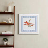 "Safari Planes 1" - Art Print in Blue by Krisztian Hollo - In a Room