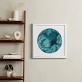 "Gemini Moon" - Art Print in Teal Gem by Emily Magone - In a Room