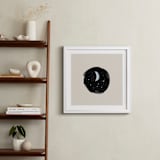 "Little Moon" - Art Print in Cream by Nancy Noreth - In a Room