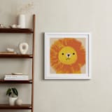"King of the Jungle" - Art Print in Orange by Lori Wemple - In a Room