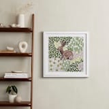 "Lone Rabbit" - Art Print in Grass by Jenny Westenhofer - In a Room
