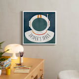 "Space to Explore" - Personalized Art Print in Galaxy by Heather Schertzer - In a Room