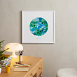 "Painted Earth" - Art Print in Ocean by Holly Whitcomb - In a Room
