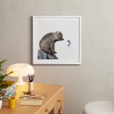 "Blue Fish Wish" - Art Print in Blue Fish by Maja Cunningham - In a Room