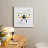 "Stacked Plane" - Art Print in Sun by Jennifer Morehead - In a Room