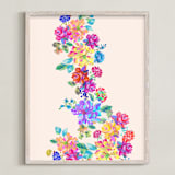 "secret blooming " - Art Print in multi colors by Tae Lee - Framed