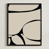 "Obscure Sonder" - Art Print in Putty by Deborah Velasquez - Framed