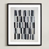 "tonality I" - Art Print in Slate by Sara Hicks Malone - Framed