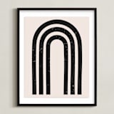 "Arcs I" - Art Print in Blush by Iveta Angelova - Framed