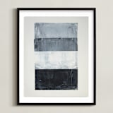 "tonality II" - Art Print in Slate by Sara Hicks Malone - Framed