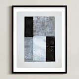 "tonality IV" - Art Print in Slate by Sara Hicks Malone - Framed