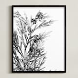 "wild green" - Art Print in ink by Baumbirdy - Framed