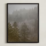 "Pine Forest" - Art Print in White by Crystal Lynn Collins - Framed