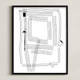 "Path of Life" - Art Print in Blackest Ink by Kisco Print Shop - Framed