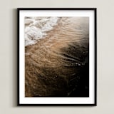 "Black Sand I" - Art Print in Onyx by Karly Rose Sahr - Framed
