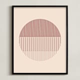 "Soleil" - Art Print in Brick by Fresh Letter Studio - Framed