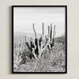 "Strong-willed" - Art Print in Black & white by Eliane Lamb - Framed