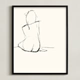 "Composed" - Art Print in Nude by A Conger - Framed