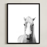 "Presence" - Art Print in Black and White by Debra Butler - Framed