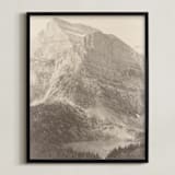 "Glacier National Park" - Art Print in Sepia by Brooke Chandler - Framed