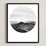 "Looking Forward" - Art Print in Charcoal by Hannah Perrine Mode - Framed