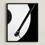 "Silent Disco" - Art Print in High Contrast White and Black Color image by Anika - Framed