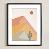 "Gradual Desert" - Art Print in Desert by Dana Beckwith - Framed