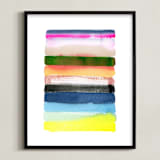 "Desert Island " - Art Print in multi by Kat Roberts - Framed
