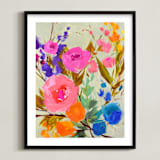 "Fancy Free" - Art Print in Rainbow by Jess Franks - Framed