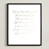 "Follow Your Dreams Quote" - Art Print in Goal Digger by Angelene - Framed